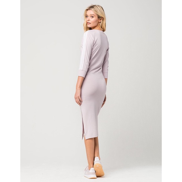 Adidas 3 Stripes Midi Dress - Picture 2 of 5